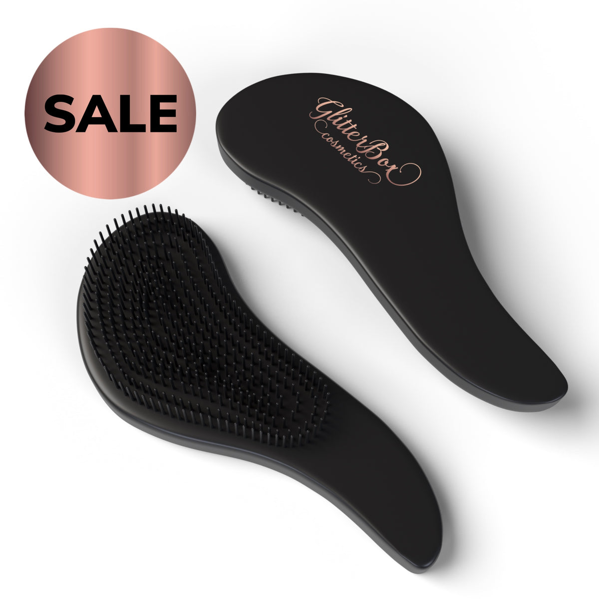 Detangle Hair Brush Black Detangle Hair Brush MyGlitterBox