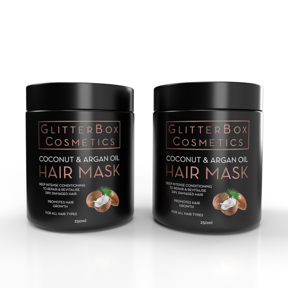 Coconut & Argan Oil Hair Mask - 250ml (Twin Pack)