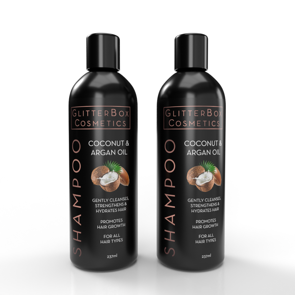 Coconut & Argan Oil Shampoo - 237ml (Twin Pack)